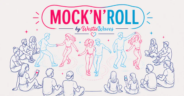 Mock'n'Roll – táncosok és az őket figyelő, telefonon pontozó közönség